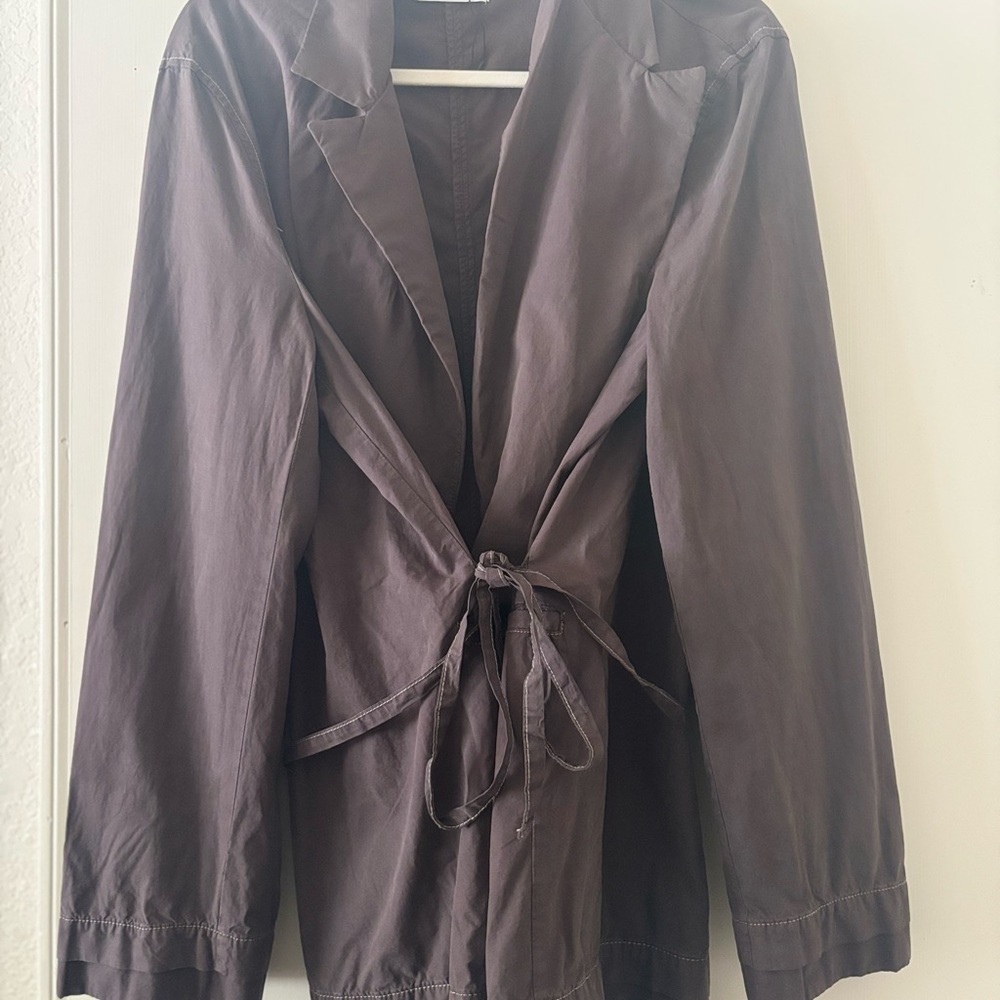 Women's Black Tie-Front Jacket